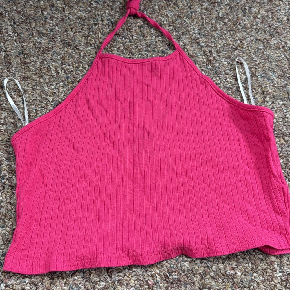 Women's Pink Halter Top